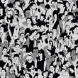 Vektor: Audience seamless background Audience seamless background
