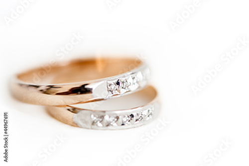 Photo: Beautiful background with wedding rings Beautiful background with wedding rings