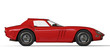 Red italian vintage race car