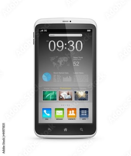 Photo: Smart Phone With Application Interface Smart Phone With Application Interface