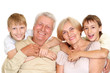 Grandparents with their cool grandchildren