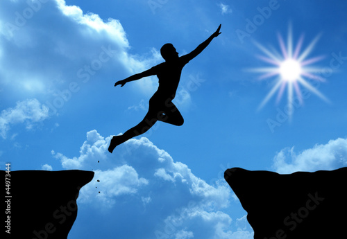 Illustration: man jumping man jumping