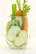 Green Smoothie. Abstract - fruit and vegetable in a glass.