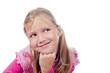 Photo: Cute little girl looking to the right Cute little girl looking to the right