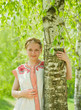 Foto: girl in traditional clothes girl in traditional clothes