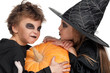 Child in halloween costume