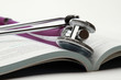 A stethoscope on an open book