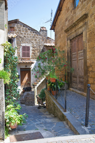 Photo: Alleyway. Capranica. Lazio. Italy. Alleyway. Capranica. Lazio. Italy.
