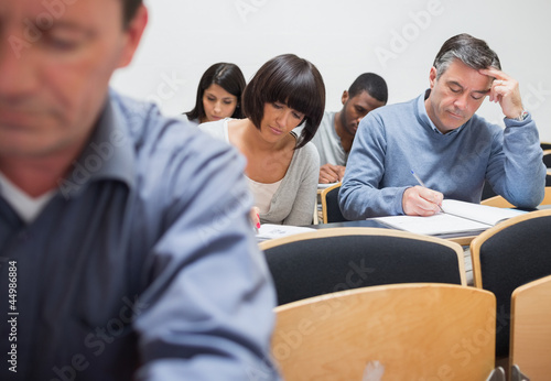 Photo: Mature students in lecture Mature students in lecture