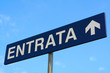 Cartellone stradale uscita
