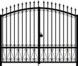 gate silhouette vector
