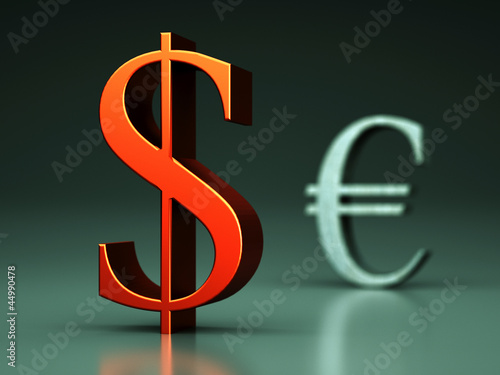 Illustration: Dollarzeichen rot Dollarzeichen rot