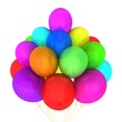 Иллюстрация: 3d party balloons 3d party balloons