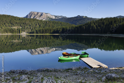 Photo: beatiful view for mountains near the lake beatiful view for mountains near the lake
