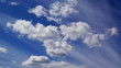 evaporating clouds in the summer sky timelapse
