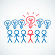Konzept, Strichmännchen, Idee, Innovation, Kreativität