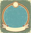 Vintage label illustration for text with rope frame