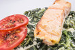 Lachs mit Blattspinat
