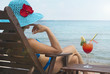 Photo: Woman and cocktail Woman and cocktail