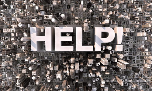 Illustration: downtown say help! downtown say help!