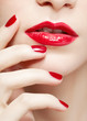 beautiful woman's manicure
