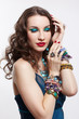 beautiful brunette woman