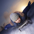 happy boys on sled