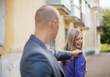 Man trying to get acquainted with woman