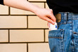 stealing money from his pocket