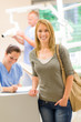 Female patient coming to dental surgery