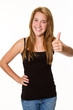 teenager schaut positiv in die zukunft