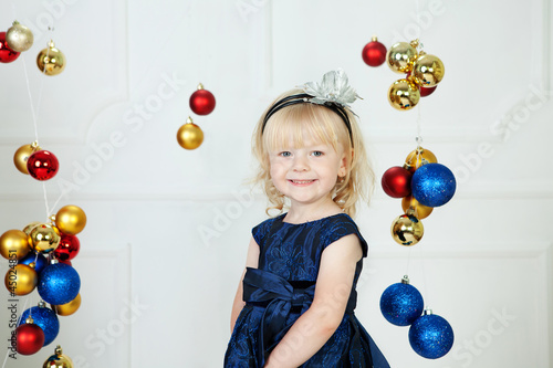 Photo: Girl at Christmas time at studio Girl at Christmas time at studio