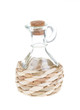 Photo: straw-rapped bottle isolated on white straw-rapped bottle isolated on white