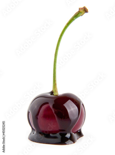 Photo: cherry in a chocolate cherry in a chocolate