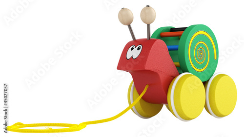 Illustration: Fun cartoon snail toy Fun cartoon snail toy