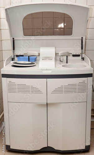 Photo: modern robotical machine for centrifuge blood and urine testing modern robotical machine for centrifuge blood and urine testing