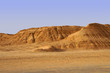 Sand mountains in the Sahara desert of Tunisia
