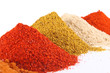 Spice mix on the white background