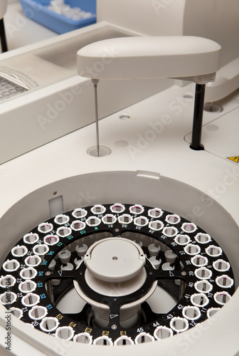 Photo: modern robotical machine for centrifuge blood and urine testing modern robotical machine for centrifuge blood and urine testing