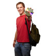 Portrait Of A Student Holding A Compact Disk