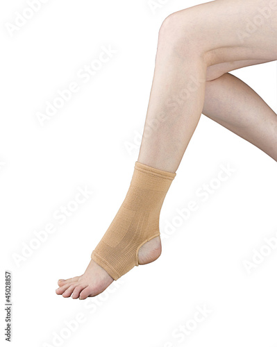 Photo: Ankle support or ankle sprain for soft exercise Ankle support or ankle sprain for soft exercise