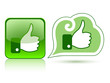 Vektor: Web icons with thumb up 2 Web icons with thumb up 2