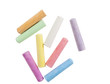 chalks in a variety of colors arranged