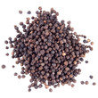 Photo: Black pepper square isolated on the white background Black pepper square isolated on the white background