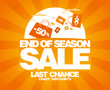 End of season sale design template