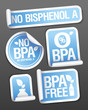 Bisphenol A free products stickers