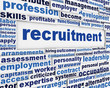 Recruitment message poster design
