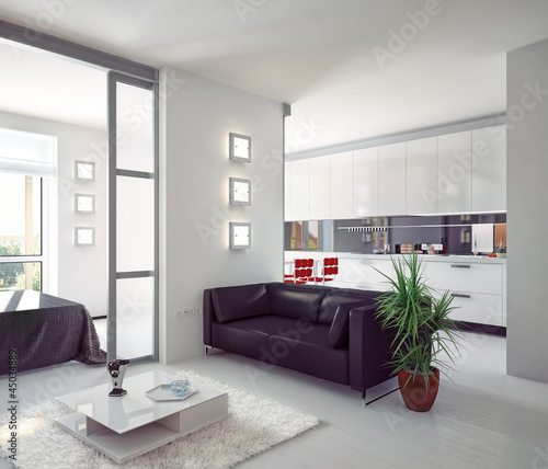 Illustration: modern apartment modern apartment