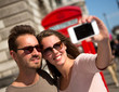Couple taking a self portrait