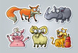 Vector: Cartoon animals Cartoon animals